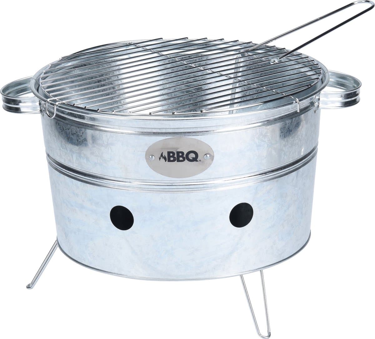 BBQ Draagbare barbecue rond 38 x 20 cm — afbeelding 1