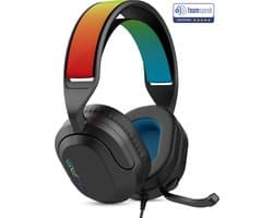 JLab Nightfall Bedrade Gaming Headset met Microfoon - Over-ear Bluetooth Game Headset - Geschikt voor PC/laptop/PS5/PS4/Switch/Xbox - Koptelefoon met Microfoon - Verwisselbare Hoofdband - Zwart
