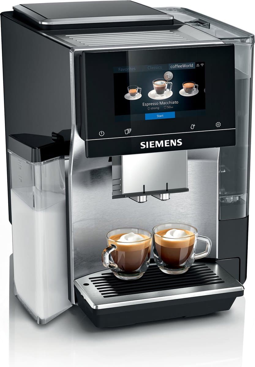Siemens EQ700 Integral TQ707R03 - Volautomatische espressomachine - Kopverwarmer - Zwart/RVS — afbeelding 1