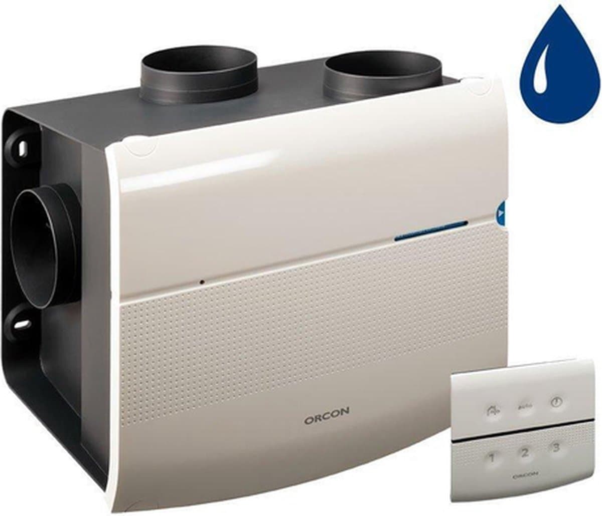 Orcon MVS 15RHBP 520m³/h + vochtsensor + RFT bediening - perilex stekker — afbeelding 1