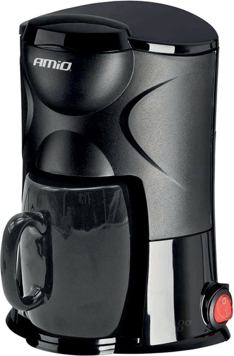AMiO Koffiezetapparaat Auto Koffiezetter met Mok (24v/250w) Zwart met Autostekker Sigarettenaanstekerplug — afbeelding 1