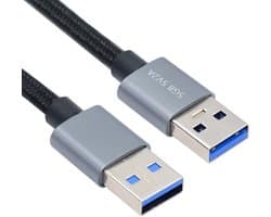 USB 3.0 Type-A naar USB 3.0 A Kabel 30cm - 5Gbps - Voor Externe SSD, Harde Schijf en Camera