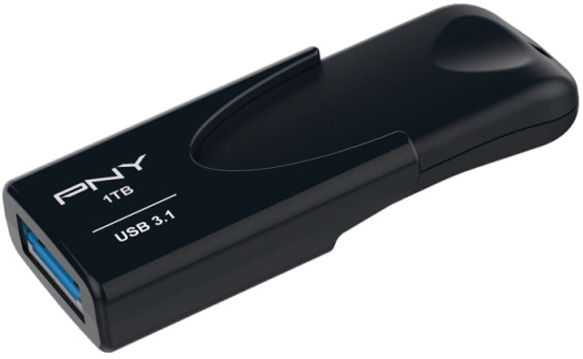 PNY Attaché 4 USB flash drive 1000 GB USB Type-A 3.2 Gen 1 (3.1 Gen 1) Zwart — afbeelding 1