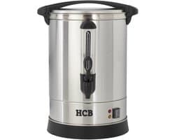 HCB® - Professionele Horeca Percolator - 12 liter - 80 kopjes - 230V - RVS / INOX Perculator - Elektrisch koffiezetapparaat - Volautomatische koffiemachine - 37x36.5x48.5 cm (DxBxH) - 3.10 kg - 1347