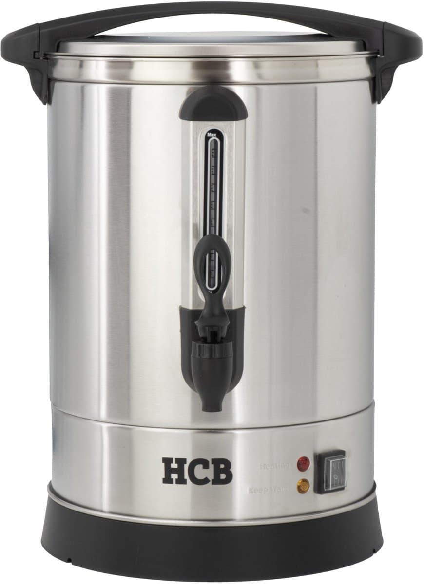 HCB® - Professionele Horeca Percolator - 12 liter - 80 kopjes - 230V - RVS / INOX Perculator - Elektrisch koffiezetapparaat - Volautomatische koffiemachine - 37x36.5x48.5 cm (DxBxH) - 3.10 kg - 1347 — afbeelding 1