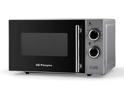 Magnetron met Grillfunctie 20 Liter RVS - 5 Vermogensstanden & Ontdooien