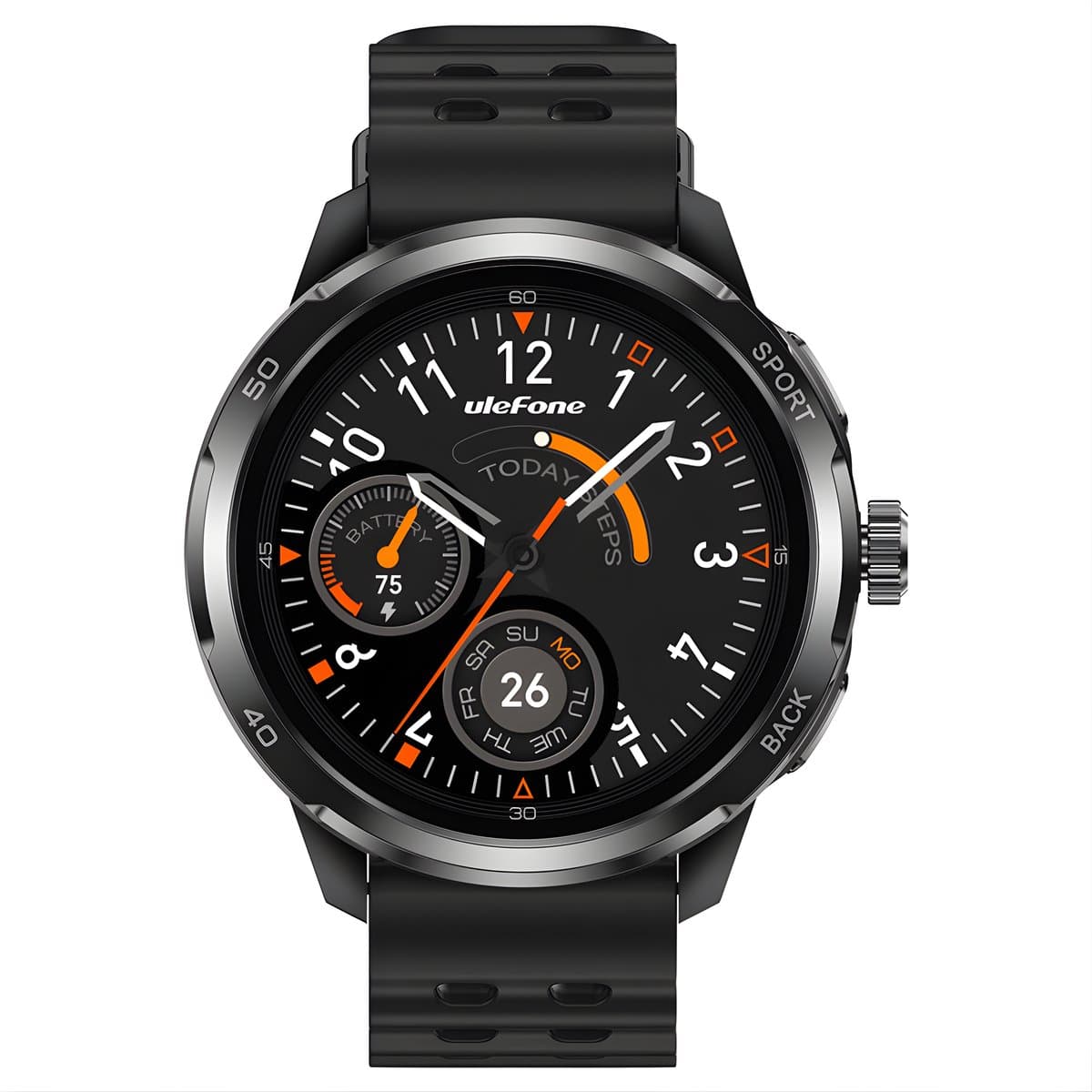 Ulefone Armor Watch Pro Smartwatch – 1.50' AMOLED – GPS – 8 dagen Batterijduur – 100+ Sportmodi – Hartslag & SpO₂ – Bluetooth 5.3 – 5ATM – IP68/IP69K & MIL-STD-810H — afbeelding 1