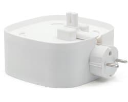 Muurbeugel geschikt voor Sonos One (SL) / Play:1 - Standaard geschikt voor Sonos One - Stopcontact Houder - Zonder boren - Kabelvrij & Stevig - Wit