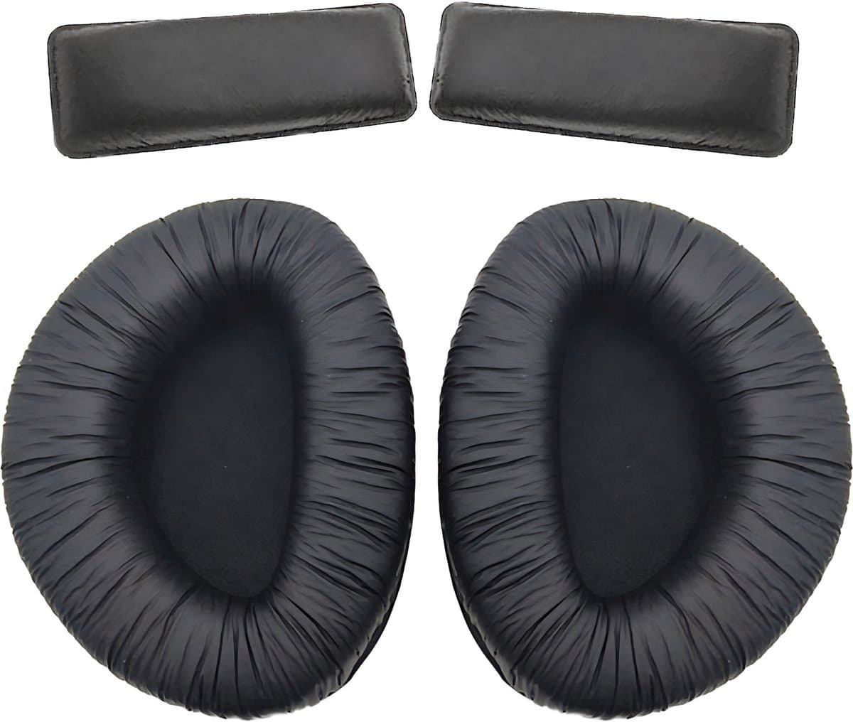 Somstyle Oorkussens Met Hoofdband Geschikt Voor Sennheiser HDR165 HDR175 HDR185 HDR195 / RS165 RS175 RS185 RS195 Koptelefoon - Zacht Schuim - Eiwitleer - Zwart — afbeelding 1