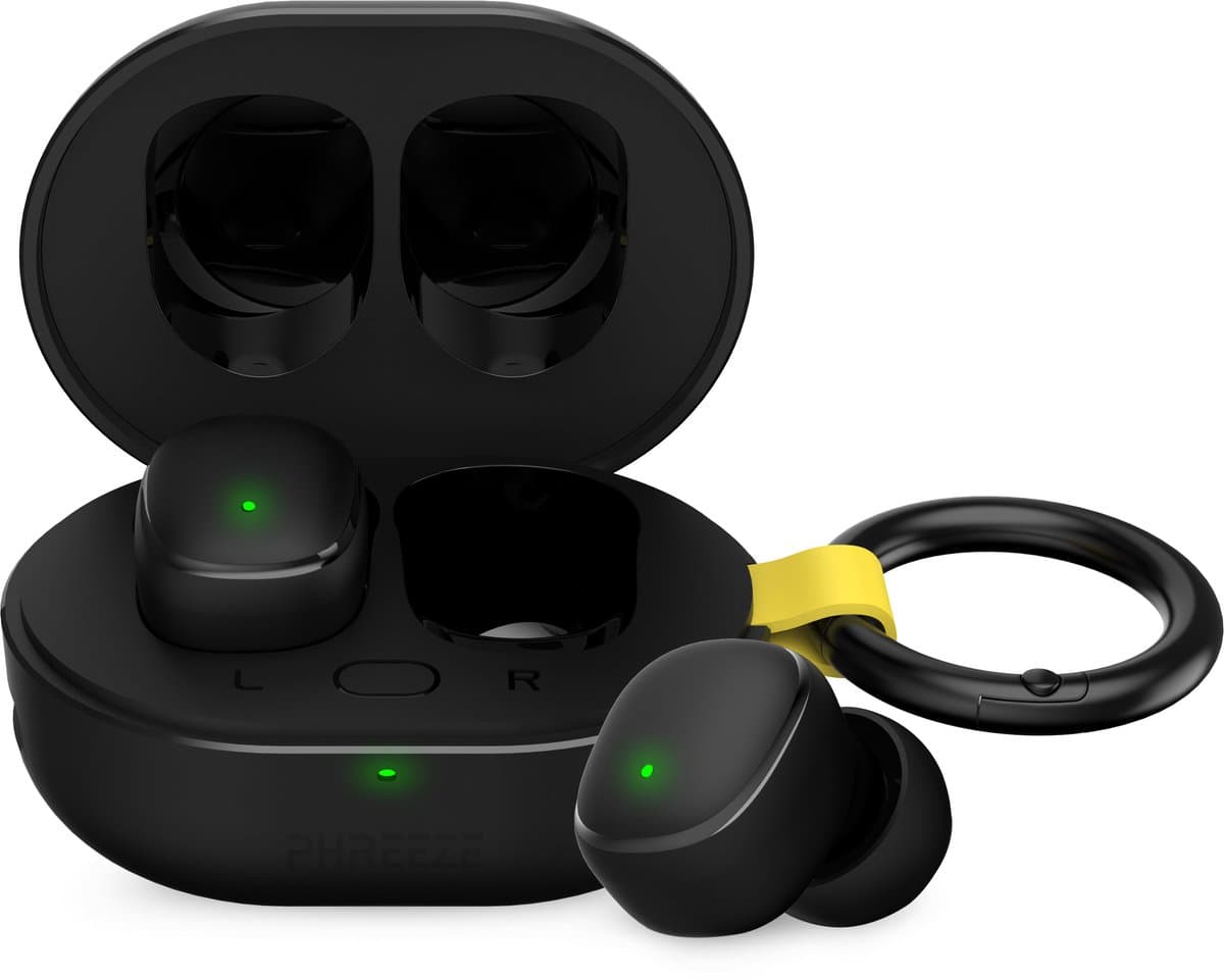 Phreeze Buds Mini Draadloze Oordopjes - Bluetooth 5.4 - Zwart — afbeelding 1