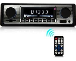Autoradio Bluetooth 5.0 Autoradio Bluetooth, 1 DIN Autoradio Handsfree Geschikt voor 9-12V Auto FM-radio, Ondersteunt 2 USB/AUX/SD/TF/MP3 1 DIN Autoradio Ondersteunt iOS/Android