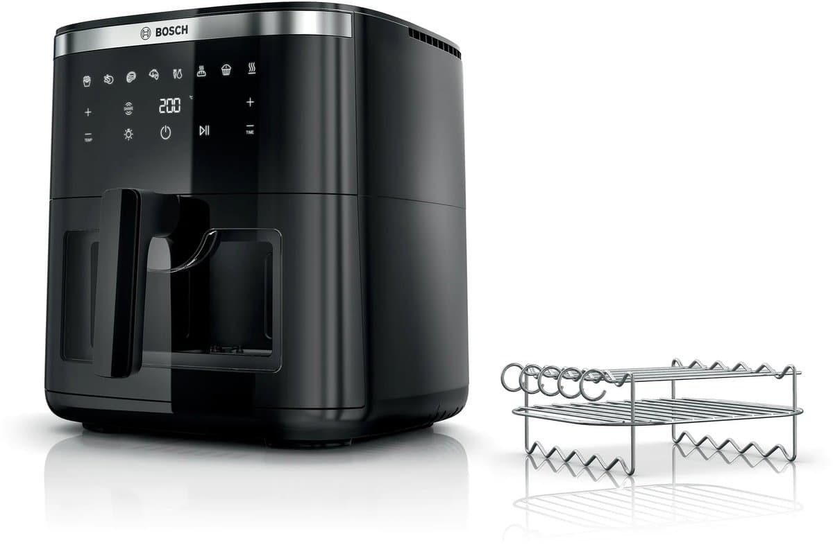 Bosch Serie 6 MAF671B1 friteuse Enkel 7,2 l Vrijstaand 1800 W Heteluchtfriteuse Zwart — afbeelding 1