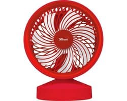 Trust - Ventu - USB Ventilator - Rood - Met powerbank 4400 mAh - Voor op het strand - op vankantie