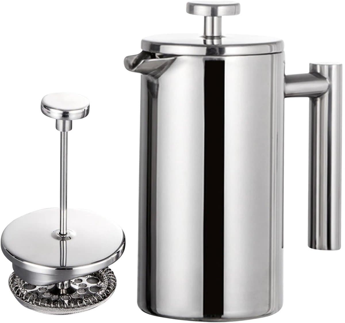 350 ml French press koffiezetapparaat, roestvrij staal, dubbelwandig geïsoleerd, voor filterkoffie — afbeelding 1