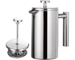 350 ml French press koffiezetapparaat, roestvrij staal, dubbelwandig geïsoleerd, voor filterkoffie