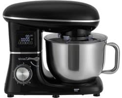 Keukenmachine - Deegmachine Mixer - Bakken en Koken - LCD Timer Functie - 6.6 Liter - Zwart