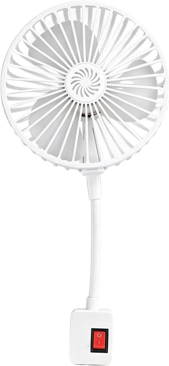 Persoonlijke Ventilator - Stille Kleine Fan - Comfort Verhogend - Directe Stopcontact Aansluiting - 12.2D x 17B cm - Uniek — afbeelding 1