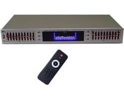 Audio Equalizer - Geluidsregelaar - Muziek Optimaliseren - 20 Bands Stereo - 43 cm - Zwart
