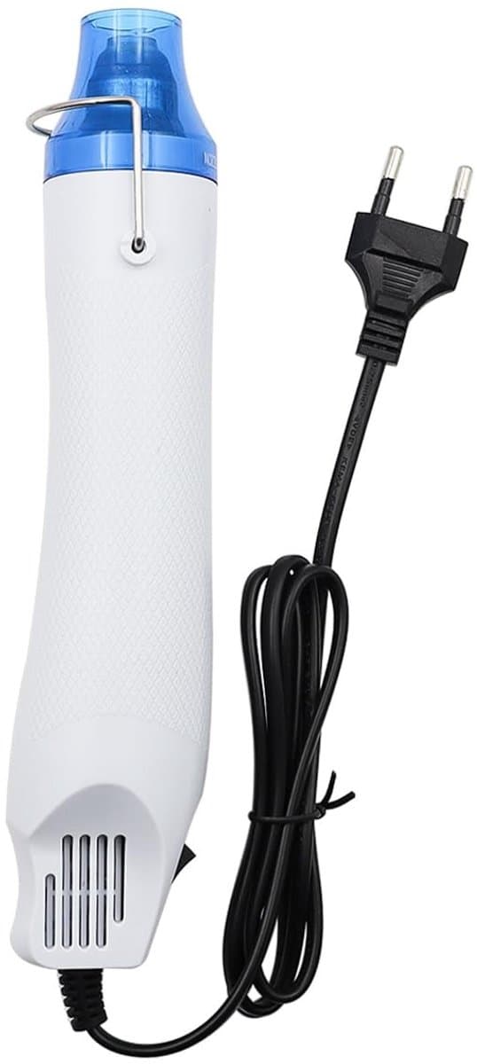 Dailygoods- Heat Gun Mini - Draagbaar Warmtepistool - Roestvrijstalen Mondstuk - Intrekbare Standaard - Temperatuurbereik 100℃-300℃ - Geschikt Voor Doe-Het-Zelf - Krimppistool — afbeelding 1