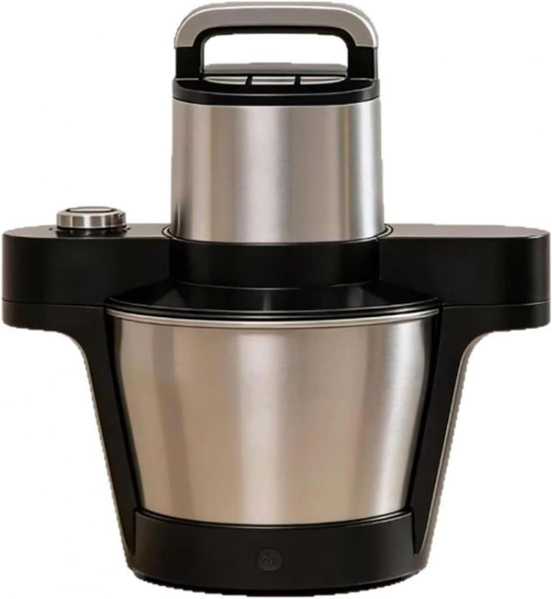 Keukenmachine - Kookstamper - Afrikaanse gerechten maken - 1000W Krachtige Motor - 6L Capaciteit - Zilver — afbeelding 1
