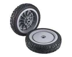 Dailygoods- Grasmaaier Voorwiel Vervangt OEM-onderdeel 107-3708 - 2 Stuks - Geschikt voor Super Recycler - Grootte 8X2 Inch - Hoogwaardige Kwaliteit - Grasmaaierwiel