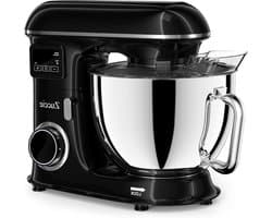 Keukenmachine Deegmachine - Mixer Kom - Bakken En Koken - Led Touchscreen Timer - 8 Liter Capaciteit - Zwart