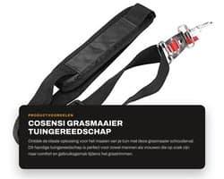 Dailygoods - Grasmaaier - Tuingereedschap - Schouderval voor comfort - Nylon - Verstelbaar - Geschikt voor mannen en vrouwen - 1 stuk