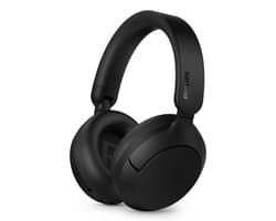 PHILIPS TAH6000BK over-ear draadloze hoofdtelefoon & adaptieve ruisonderdrukking, 80 uur afspeeltijd, Dynamic Bass, 40 mm drivers, Bluetooth 6.0, Multipoint, gesprekken met 5 microfoons, zwart