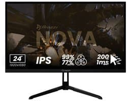 Arozzi Nova 24" Gaming Monitor - Full HD IPS - 200Hz - Zwart