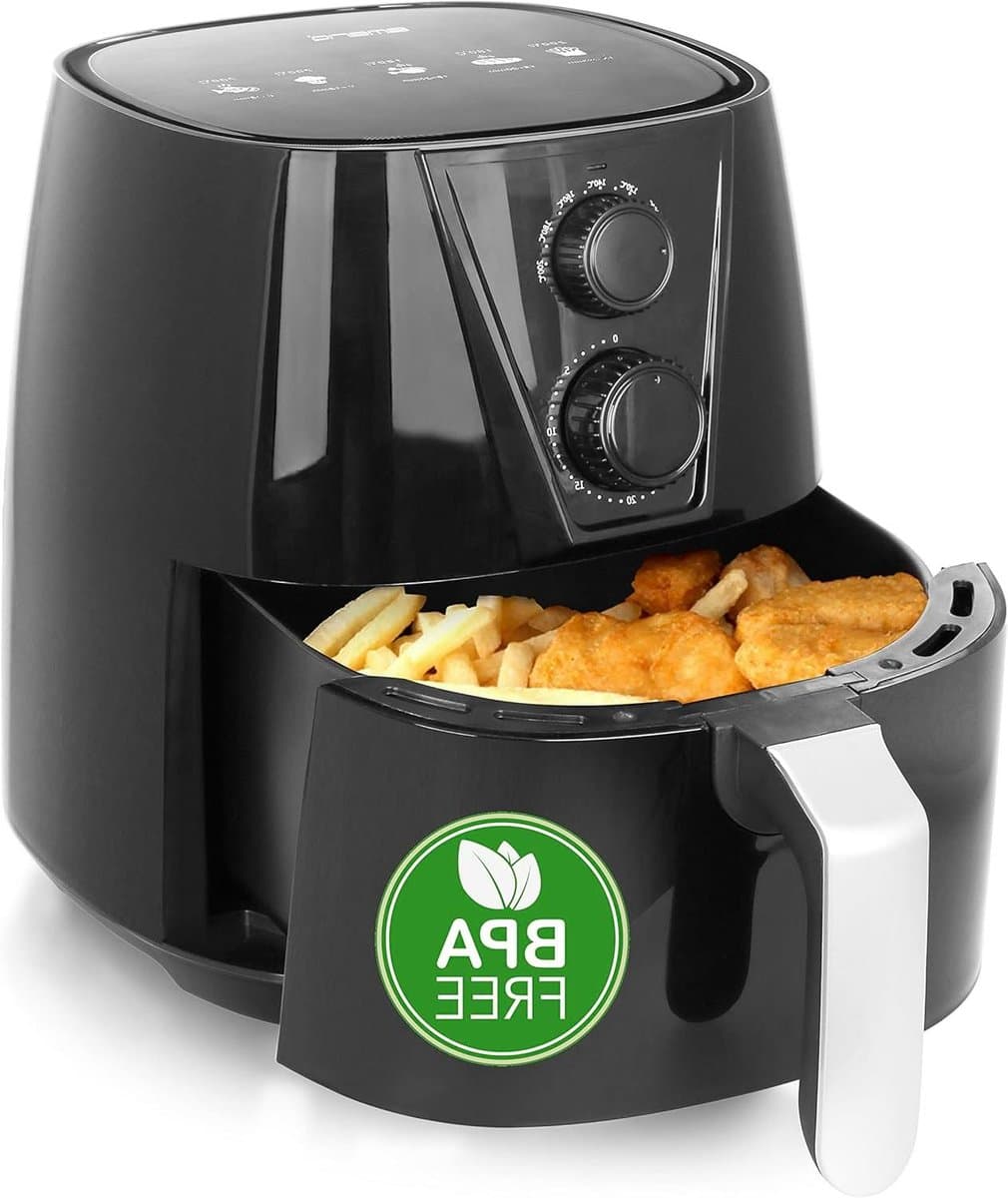 Heteluchtfriteuse XL - Airfryer - Lekker Koken - Snelle Opwarming - 38 Liter - Zwart — afbeelding 1
