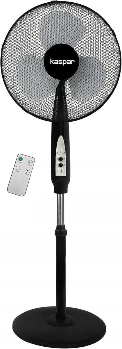 Krachtige Staande Ventilator met Afstandsbediening - Hoogte Verstelbaar & Oscillerend - Ideaal voor Woonkamer en Slaapkamer — afbeelding 1