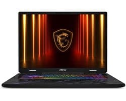 MSI Pulse A17 AI+ C3XWGKG-013NL Copilot+ PC AMD Ryzen AI 9 HX 370 Laptop 43,2 cm (17") Quad HD+ 32 GB DDR5-SDRAM 1 TB SSD NVIDIA GeForce RTX 5070 Wi-Fi 6E (802.11ax) Windows 11 Home Zwart