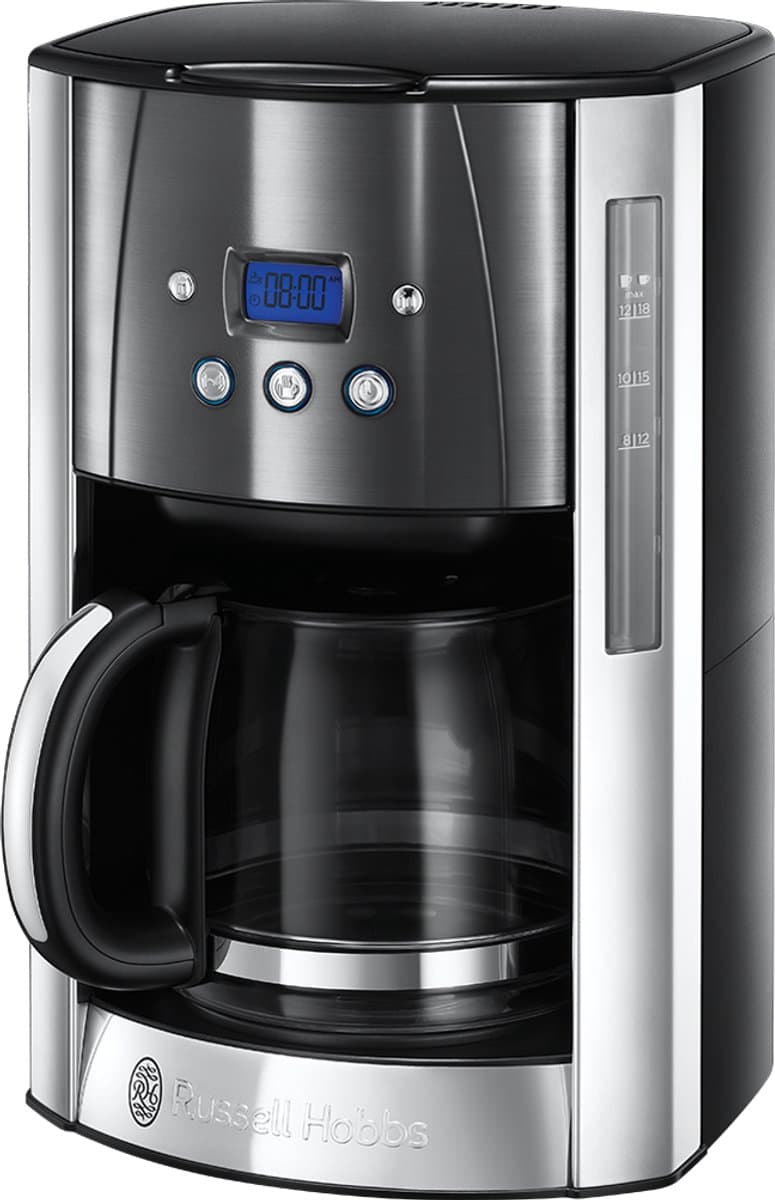RUSSELL HOBBS 23241-56 Luna - Koffiezetapparaat - Inhoud watertank: 1,8 l - Type kan: Glazen kan - Grijs — afbeelding 1