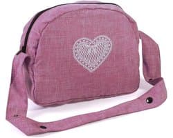 Bayer Chic 2000 853-62 Bayer Chic 2000 luiertas voor poppen, poppenluiertas, poppenaccessoires, poppentas, jeans roze