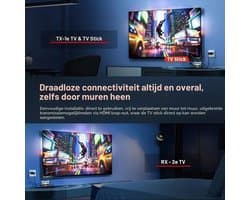 Draadloze HDMI Video Transmitter en Receiver Pro – tot 6 RXs, 400 m ondersteunt HDMI loopout/OLED-scherm/Smart Channel, voor fotografie, laptop, films, tv, monitor, beamer (Zwart)