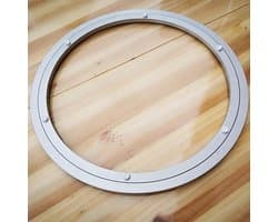 Draaibare tafelbasis - Lager voor platenspeler - Stabiele rotatie - Aluminiumlegering - Verschillende maten - Zilver