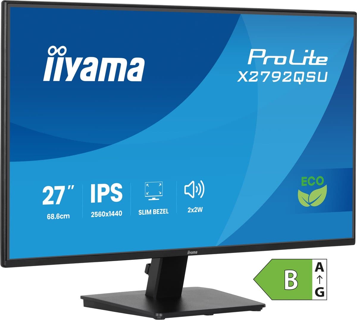 iiyama ProLite X2792QSU-B1 ledmonitor — afbeelding 1