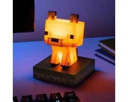 Minecraft Officieel Gelicentieerde Fox Vrijstaande Bureau Lamp, Gamingkamer Decoratie en Merchandise voor Jongens en Meisjes, Nachtlamp Cadeau‑accessoire voor Speelkamer en Slaapkamer – Paladone