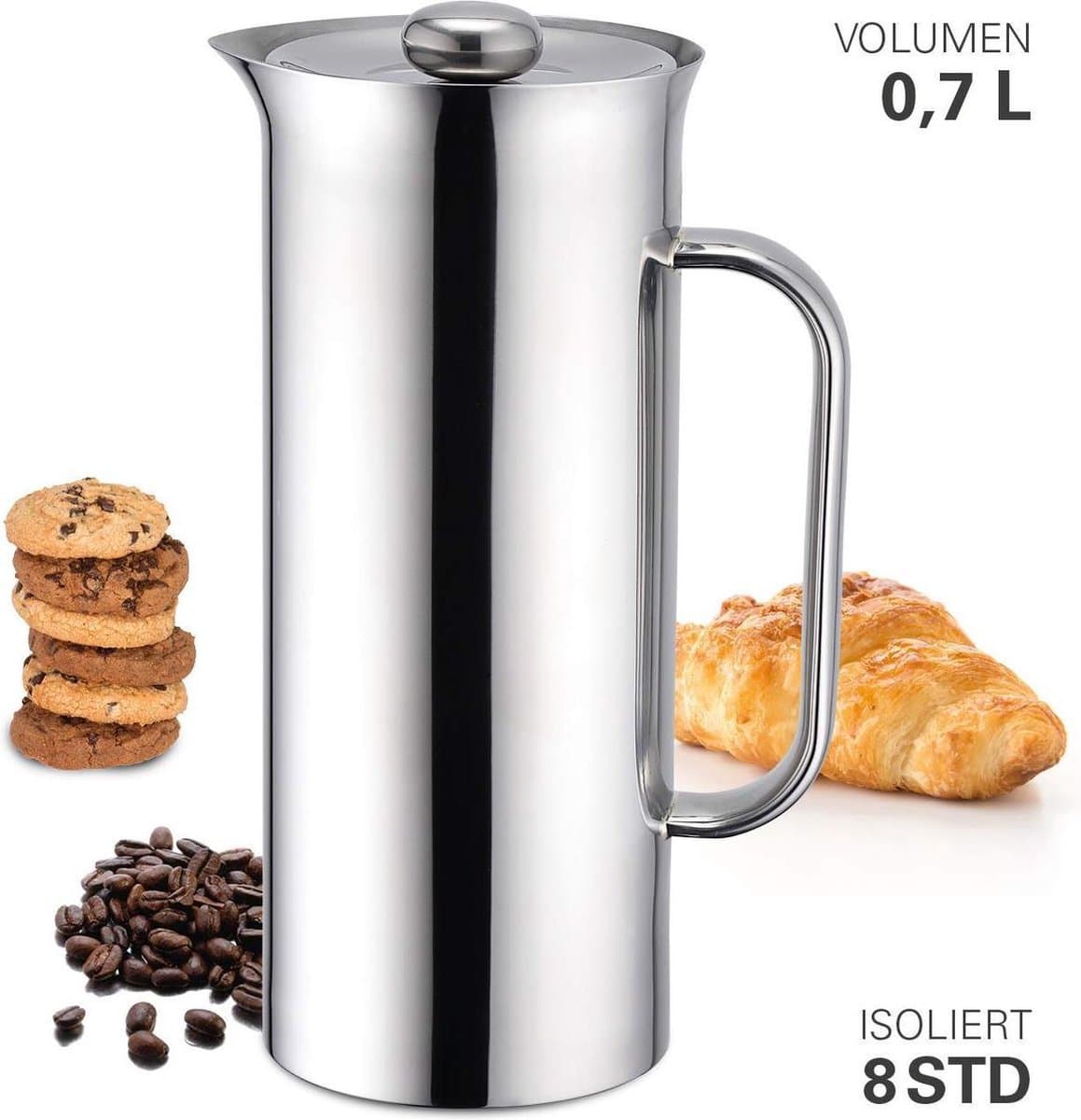 Cafetière, 700 ml, Dubbelwandig – Weis — afbeelding 1