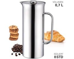 Cafetière, 700 ml, Dubbelwandig – Weis