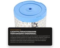 Dailygoods- Luchtfilter Wasbaar - Geschikt voor Briggs 396424/396424S - Vervangend Onderdeel - Kunststof - Hoge Luchtstroom - Uitstekende Filtratie - Grasmaaierfilter