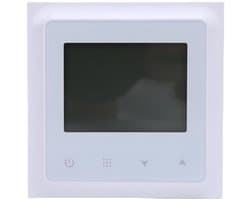 Digitale Thermostaat - Intelligente Regelaar - Comfort Thuis - Touch Control WiFi - 10x10x7 cm - Zwart