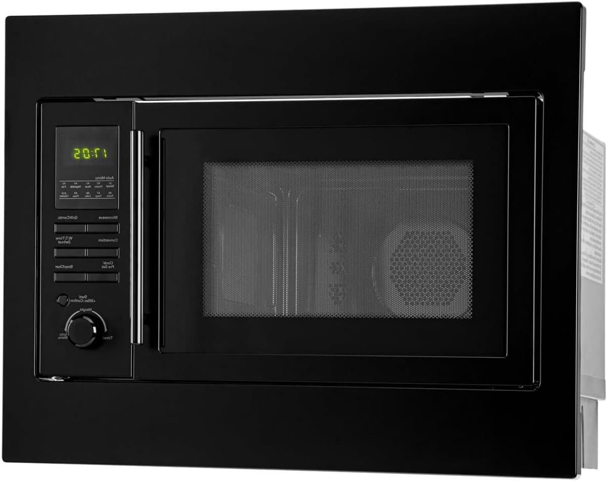Inbouwmagnetron met Grill - Oven Magnetron - Snel Eten Bereiden - 3-in-1 Functionaliteit - 25 Liter - Zwart — afbeelding 1