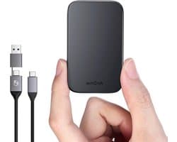 Externe SSD - Opslagstation - Bestanden Opslaan - Hoge Snelheid - 1TB - Zwart