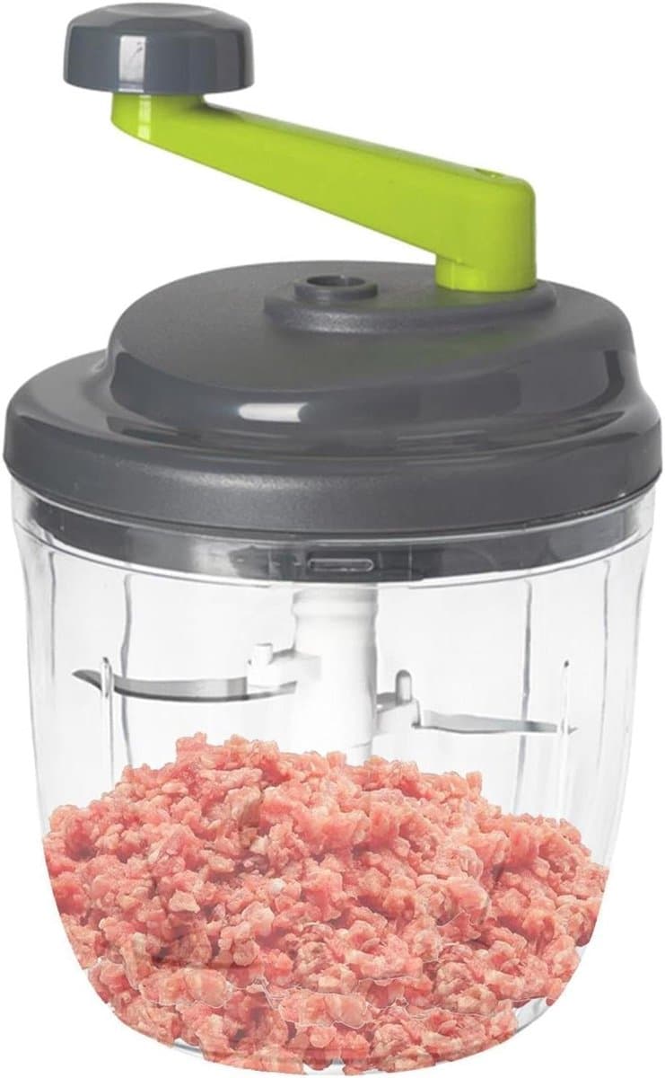 Keuken Chopper - Groente Snijder Handmatig - Voedsel Bereiden - Voedselveilig ABS Materiaal - 17.5 x 14.3 x 13.6 cm — afbeelding 1