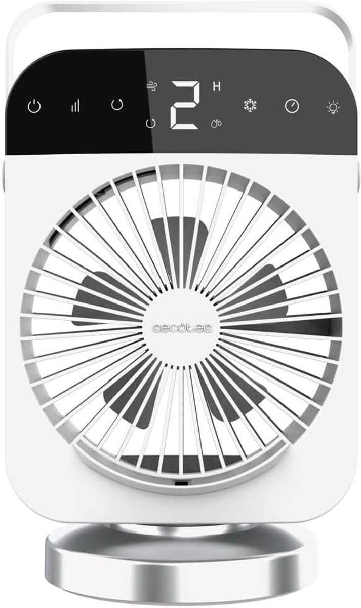 Mini Aircooler 4-in-1 – Luchtkoeler met Ventilator, Luchtbevochtiger, 300 ml Waterreservoir, 4 Snelheden, Oscillatie, Timer & LED Verlichting — afbeelding 1