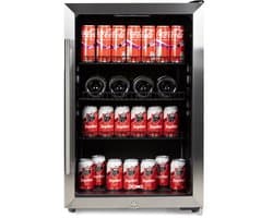 DOMO DO91610BK Drankenkoelkast - Barkoelkast - Glazen Deur - Energieklasse C - 118L - Zwart