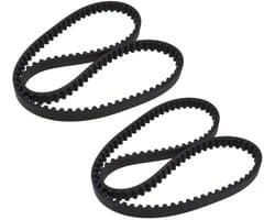 Dailygoods - Aandrijfriem - Grasmaaier riem - Rubber - 107 tanden - 856 mm omtrek - Geschikt voor Stiga 105 hatchback - Zwart