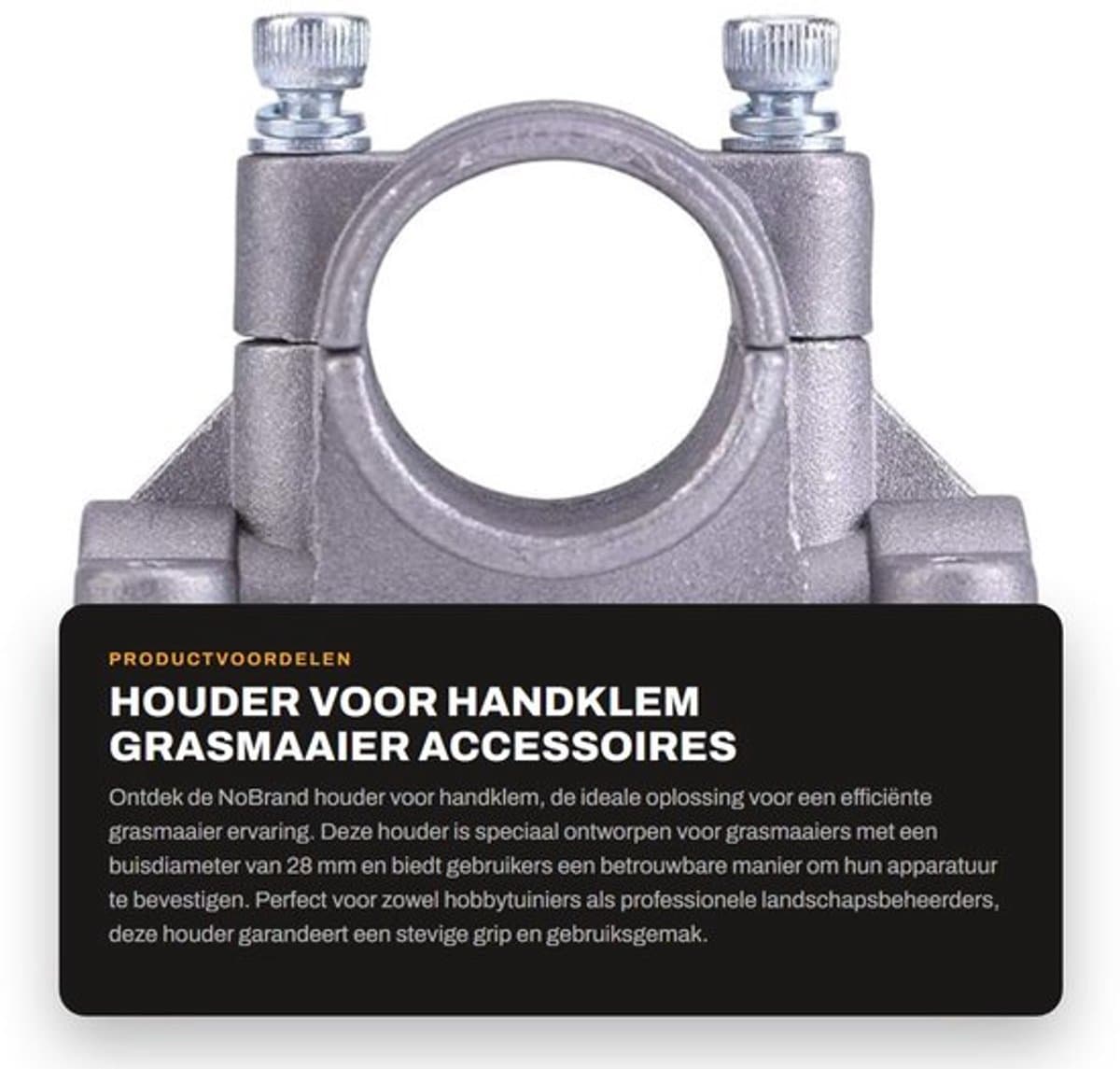 Houder - Handklem - Grasmaaier - Buis - 28 mm - Duurzaam - Grasmaaierhouder — afbeelding 1