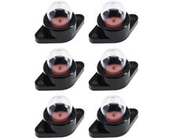 SnelShoppen - 6PCS Carburetor Primer Pompballen 530071835 Geschikt voor Kettingzaag Grasmaaier Accessoires - Duurzaam Plastic 15mm Buitendiameter